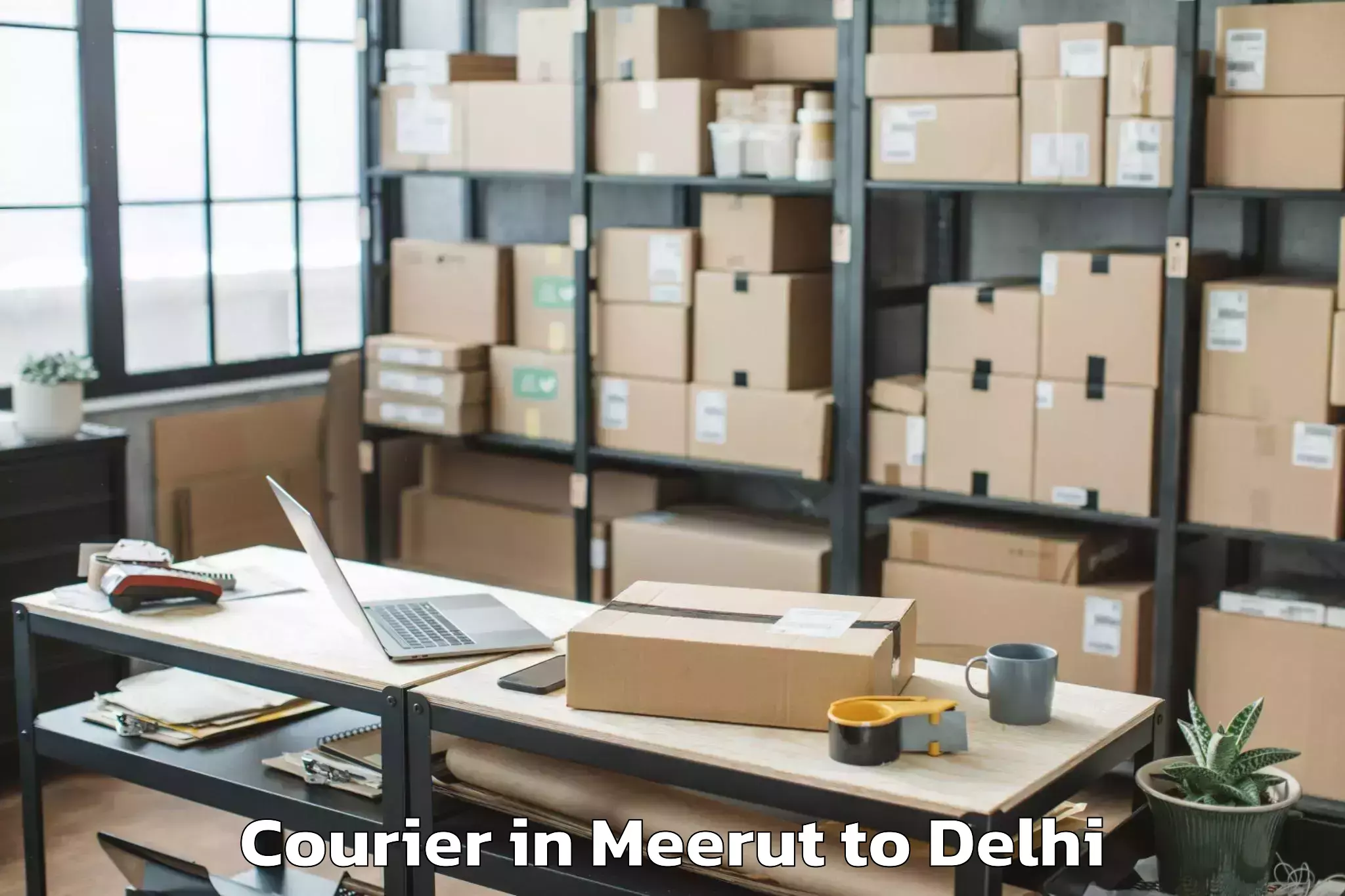 Top Meerut to D Mall Rohini Courier Available